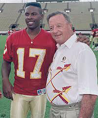 FSU Coach Bobby Bowden and QB Charlie Ward